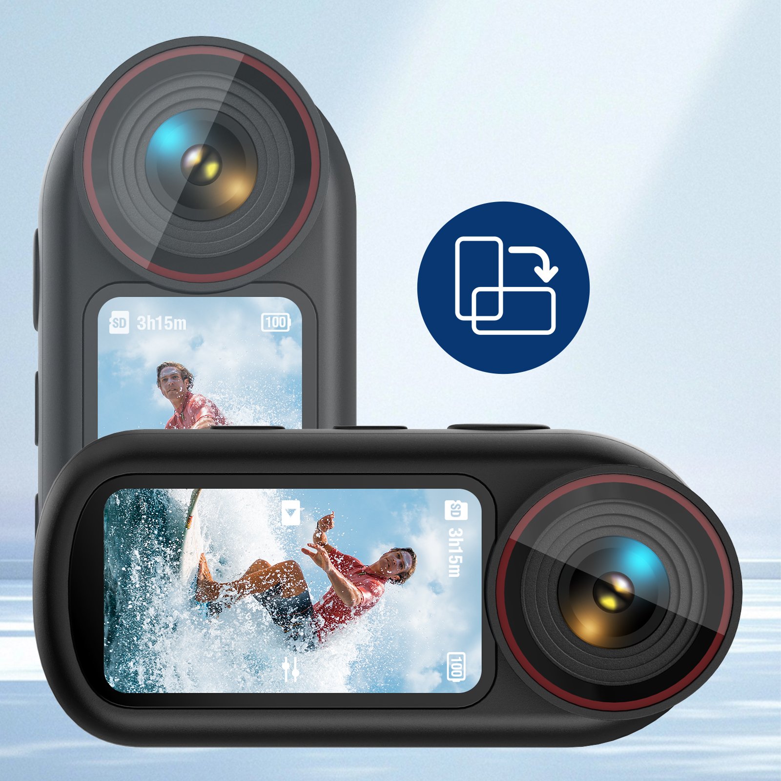 4K 60FPS Anti-Shake Action Thumb Camera - Image 2
